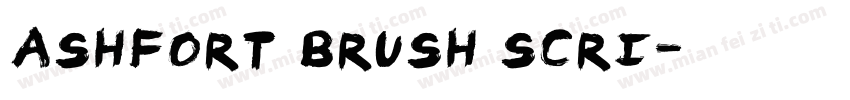 ashfort brush scri字体转换
